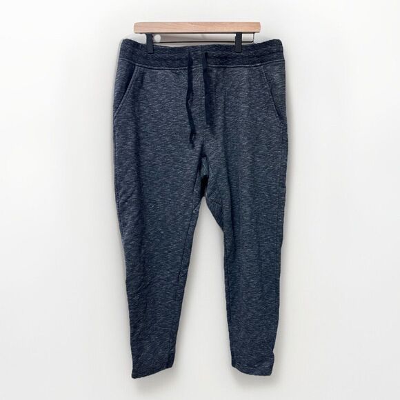 Banana Republic‎ Mens XL Gray Heathered Fleece Jogger Sweatpants Drawstring EUC - Picture 4 of 5